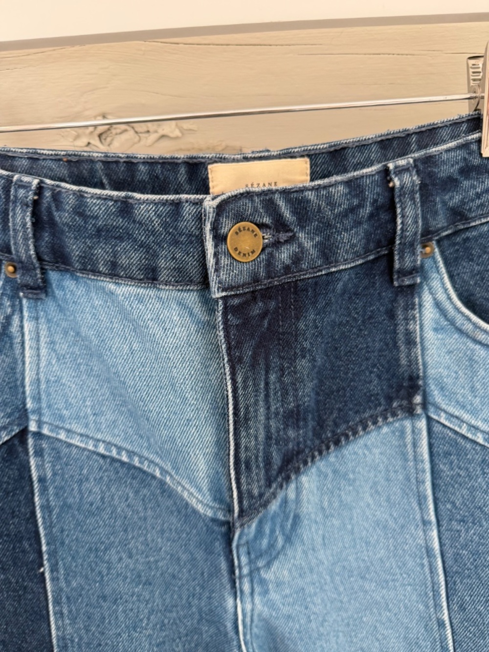 Sezane Patchwork Denim Set - Picture 4 of 6